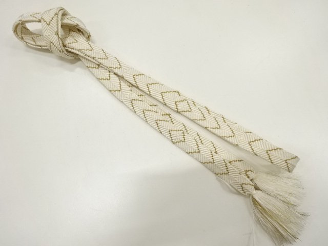 JAPANESE KIMONO / HAND-TIED OBIJIME CORD